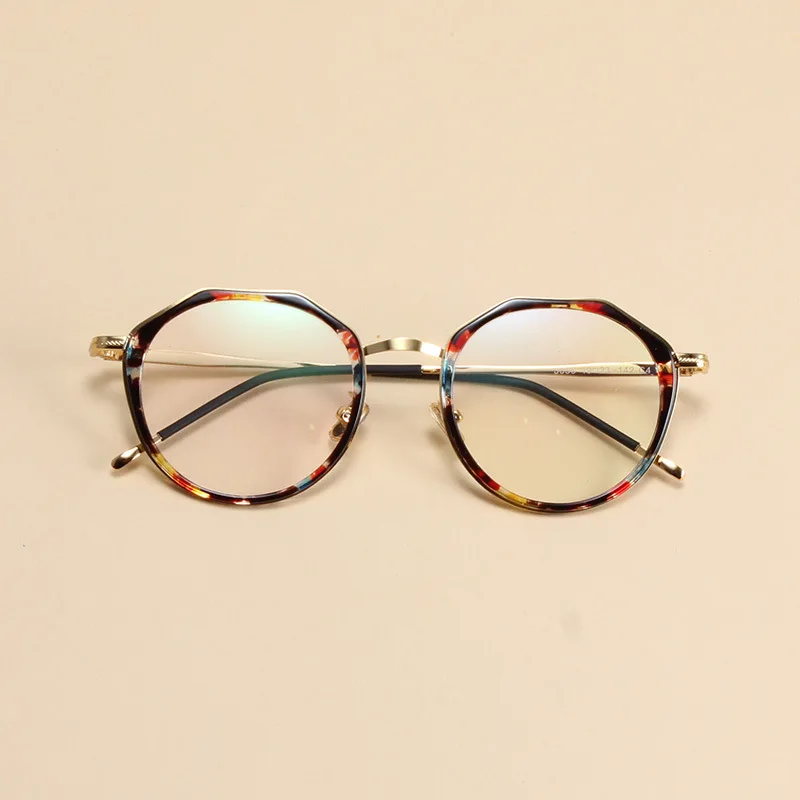 TR90 полигон круглые очки для близорукости оправа женщин и мужчин прозрачные линзы