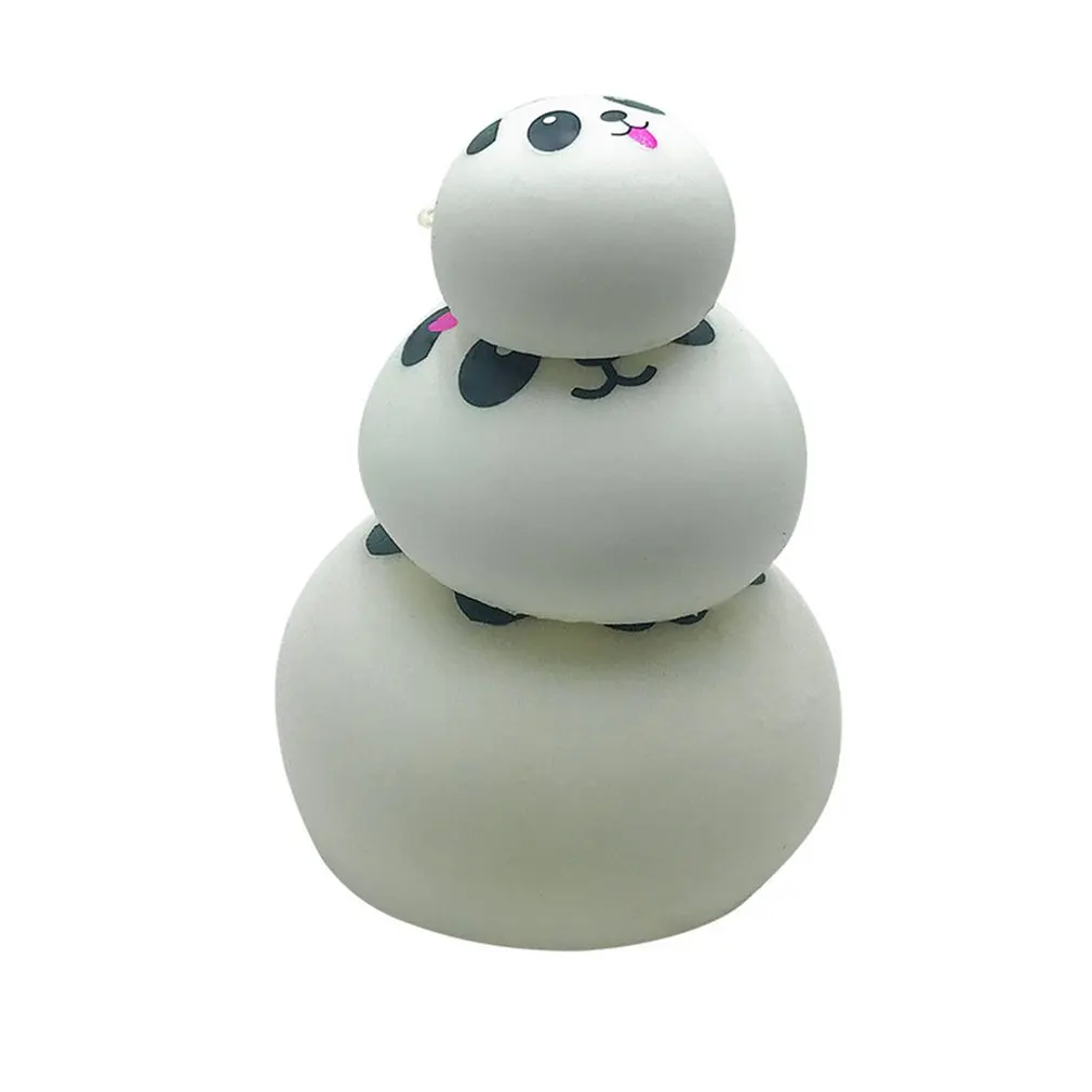 

4/7/10CM Squishy Panda Bun Stress Reliever Ball Slow Rising Decompression Toys PU Key chains Keychain Kids Toys Christmas Gifts
