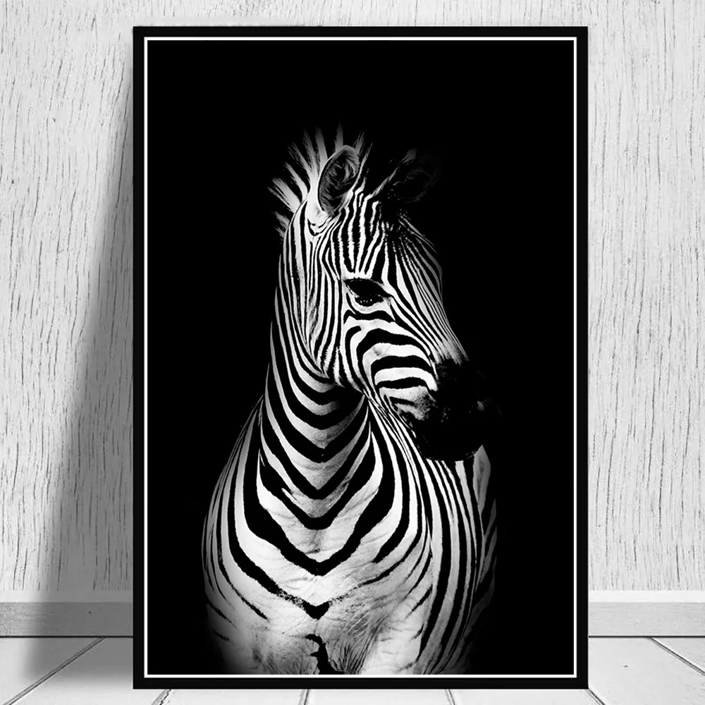 Плакаты и принты на холсте с изображением дикой природы зебры льва для гостиной |