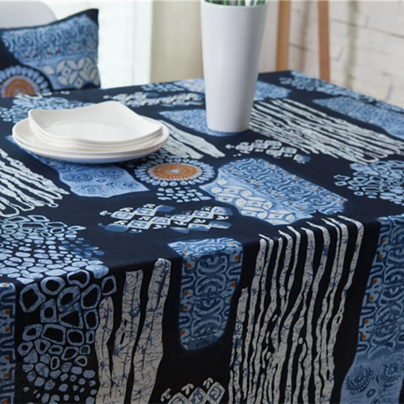 Декоративная скатерть из хлопка и льна столовая для кухни домашний декор