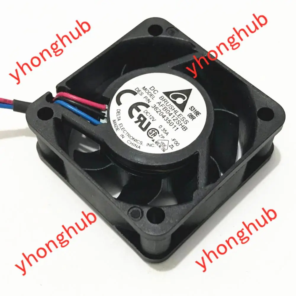 Вентилятор охлаждения сервера Detla Electronics AFB0412SHB F00 DC 12 В 0 35 а 40x40x15 мм|square fan|server fandc fan