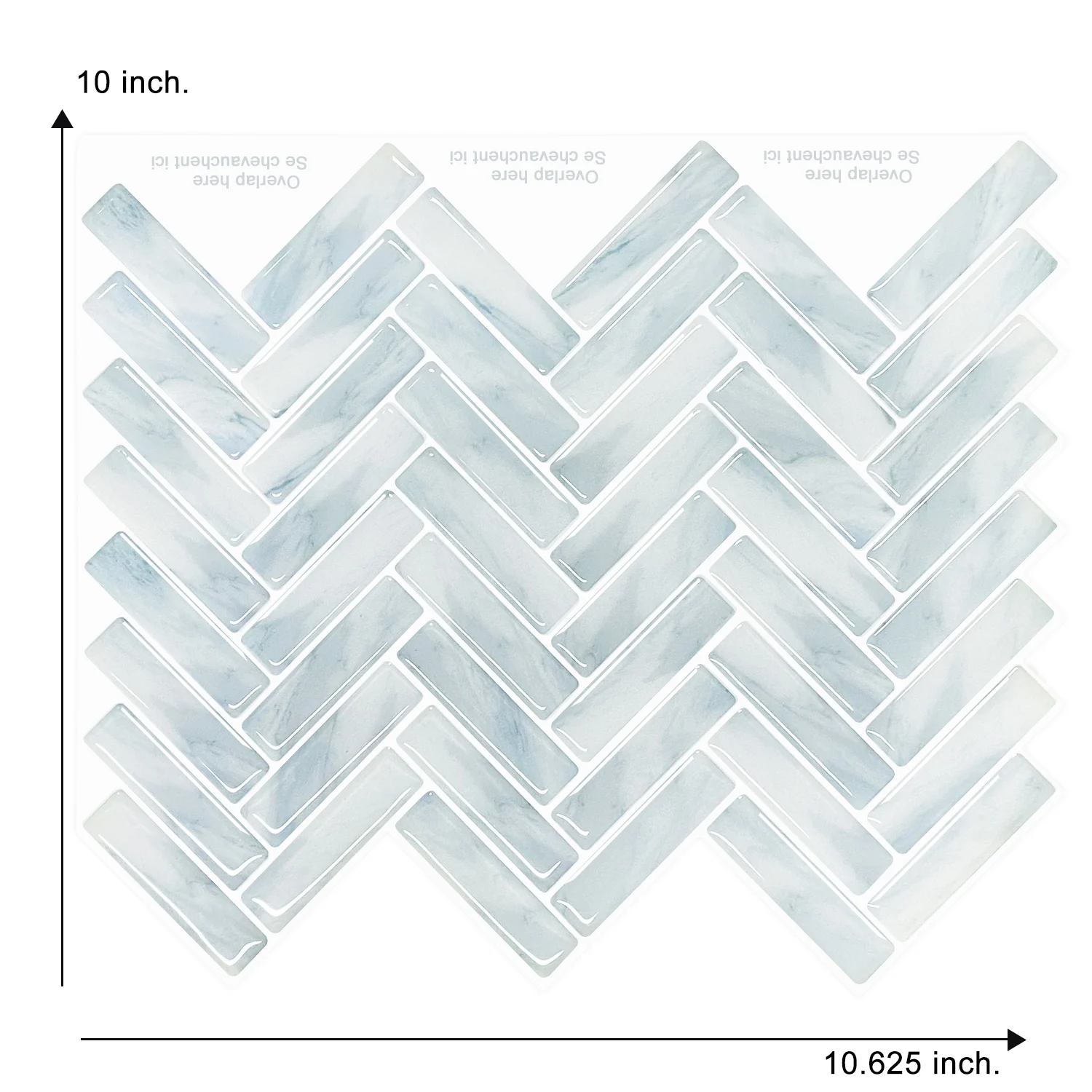 

EasyKing Herringbone Waterproof And Antifouling Wall Stickers Decorative Wallpaper Bathroom Backsplash Easy To Cut