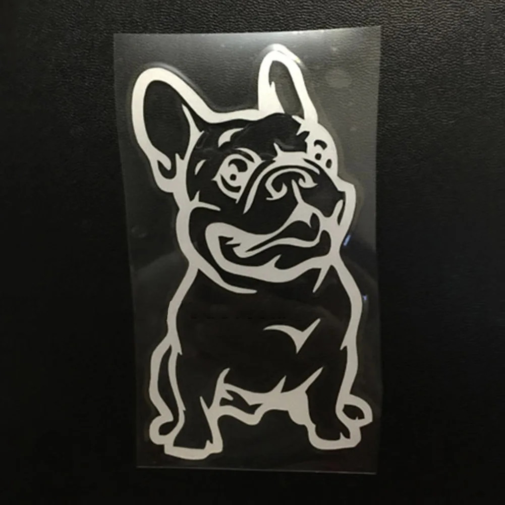 Модный Французский бульдог стикер на машину с собакой домашнее животное