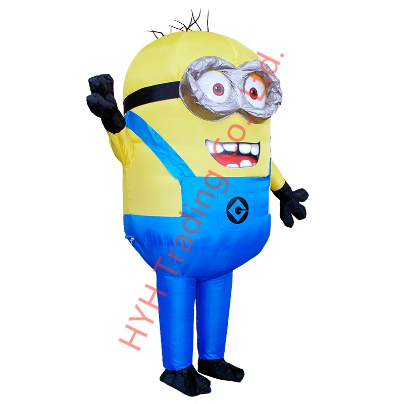 Пурим Хэллоуин надувной Миньон парик Боб для женщин и мужчин Косплей талисман