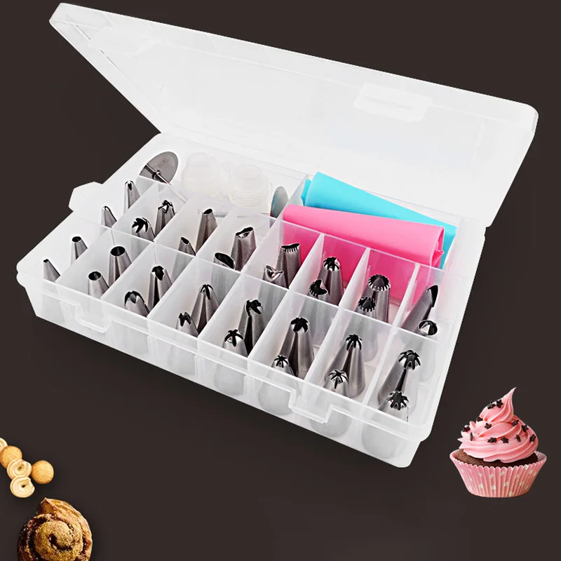 Cream 38 Pcs Baking Pastry Tool Tools Bakeware Confectionery Bags Nozzles Cake Shop Home Kitchen Dining | Дом и сад