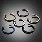 Бесшовные сегментные кольца из нержавеющей стали, кольца для носа, ушей, пирсинг для пупка, кольца для носа, украшения для ушей, Козелка, сексуальное украшение для тела