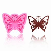 pretty oval shape butterfly pattern fondant cake baking mold chocolate candy diy molds cake decoration tools kitchen accessories