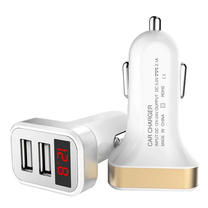 Bapick 5V 2.1A адаптер Dual USB Автомобильное зарядное устройство для iPhone 8 X XS XR samsung huawei