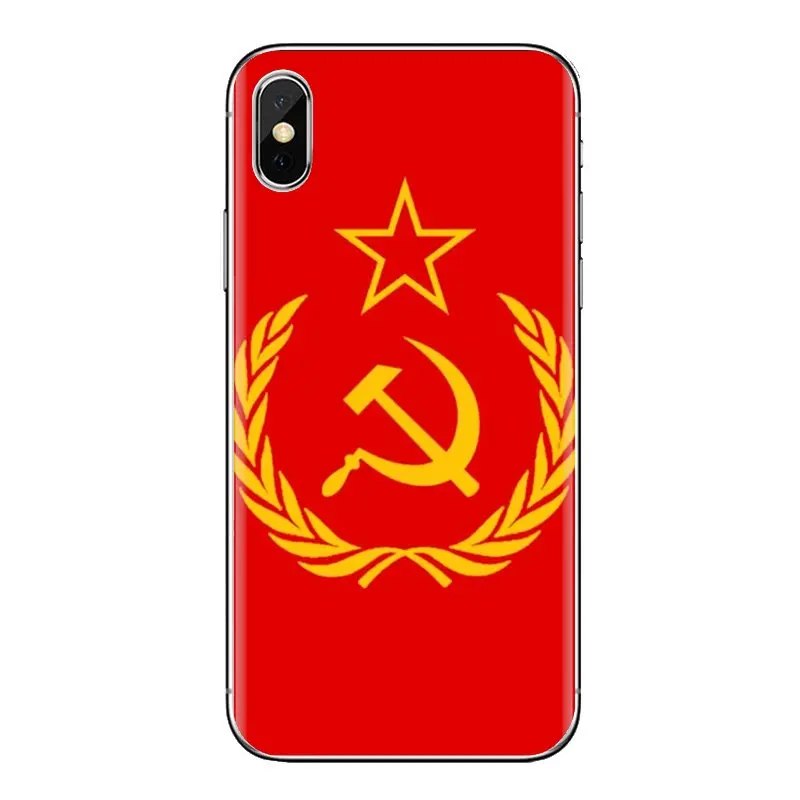 Советский Союз эмблема CCCP для Xiaomi Redmi 4x3 3S Pro mi 3 4 4i 4C 5 5S Max Note 2 прозрачный мягкий
