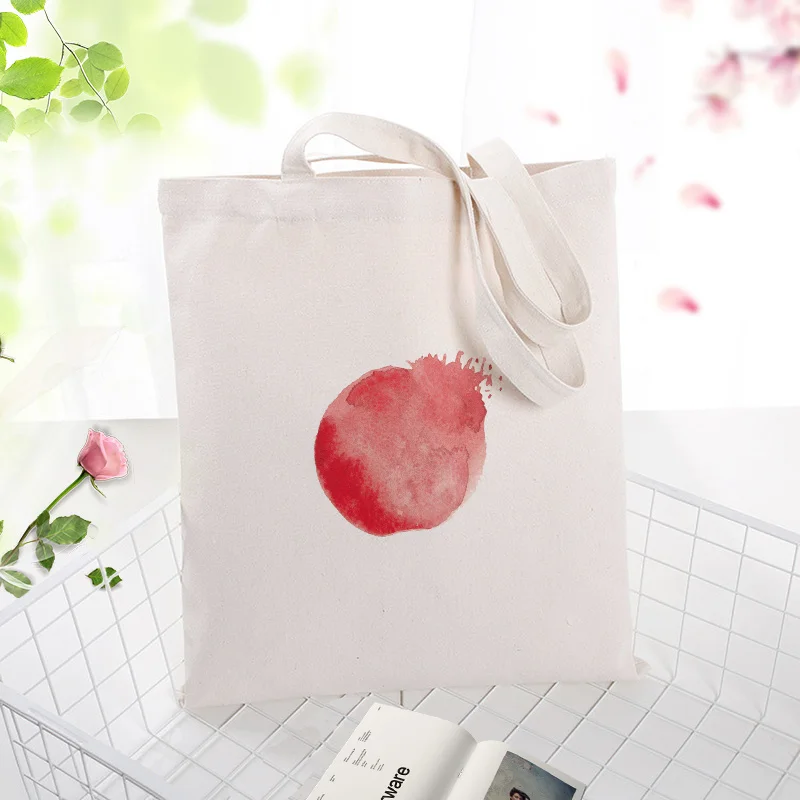 Милая персиковая Холщовая Сумка-тоут сумка для покупок изготовленная на заказ