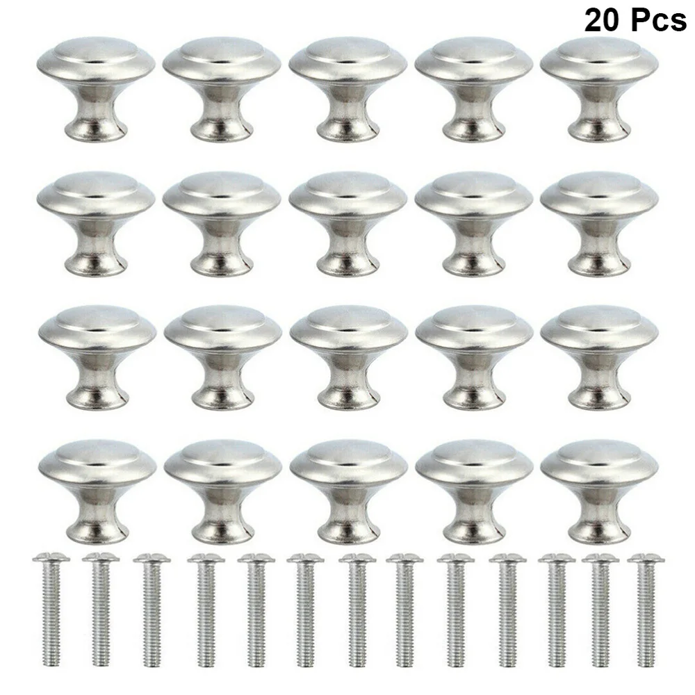 20 шт. круглые ручки из нержавеющей стали для кухонных шкафов|Ручки шкафа| |