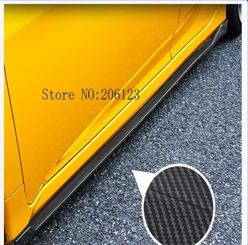 

Передние боковые накладки из углеродного волокна для Honda Civic 10, 2016-2019, 4DR
