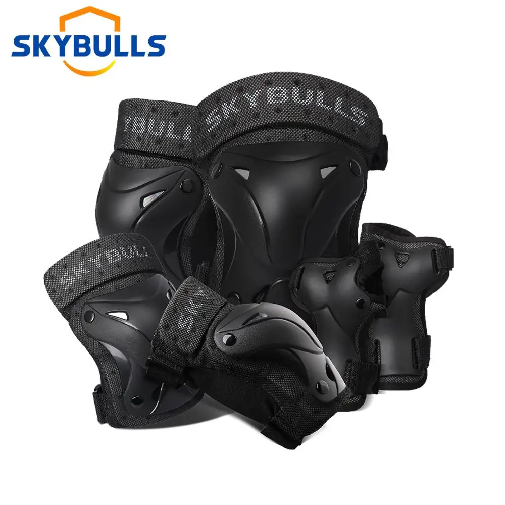 Skybulls 6 шт./компл. защитные наколенники для катания на коньках защита запястья