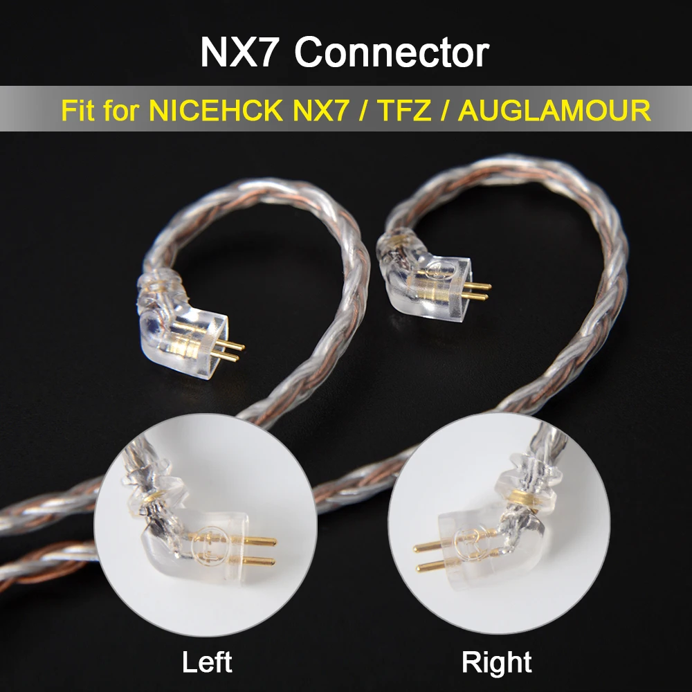 NICEHCK C16 5 16 Core медный Серебряный смешанный кабель для наушников 3 5/2 5/4 4 мм разъем