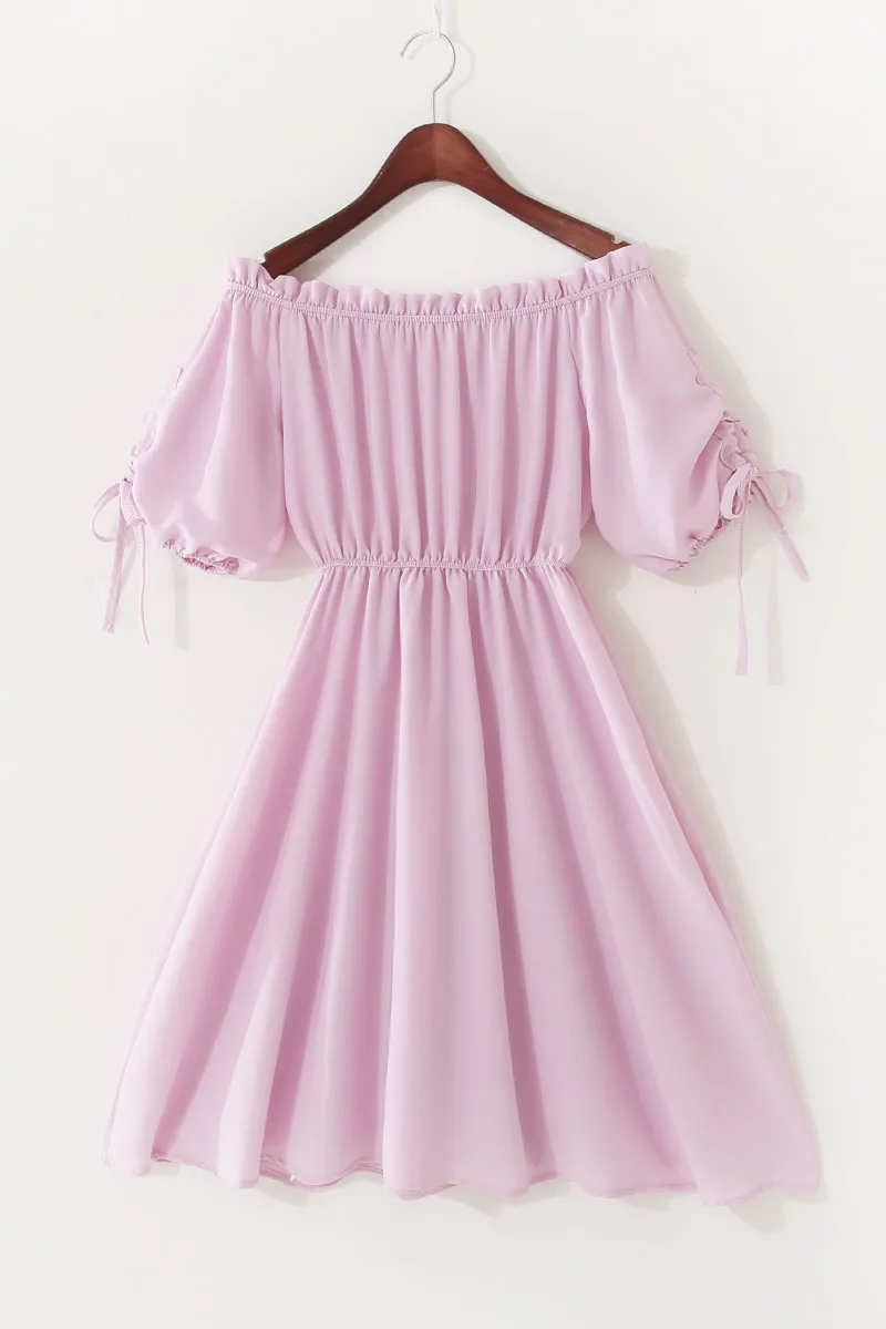 Летнее мини-платье новинка 2020 женское шифоновое платье с коротким рукавом и