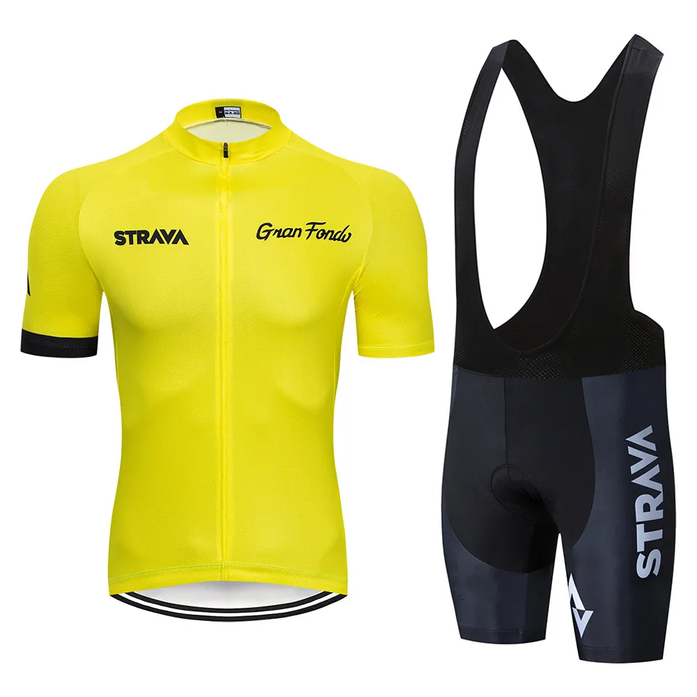 

2020 Summer Men Riding Cycling Jersey Set Pro Team Bicycle Clothing Breathable Short Sleeve Shirt Bike Bib Shorts 20D Gel Pad