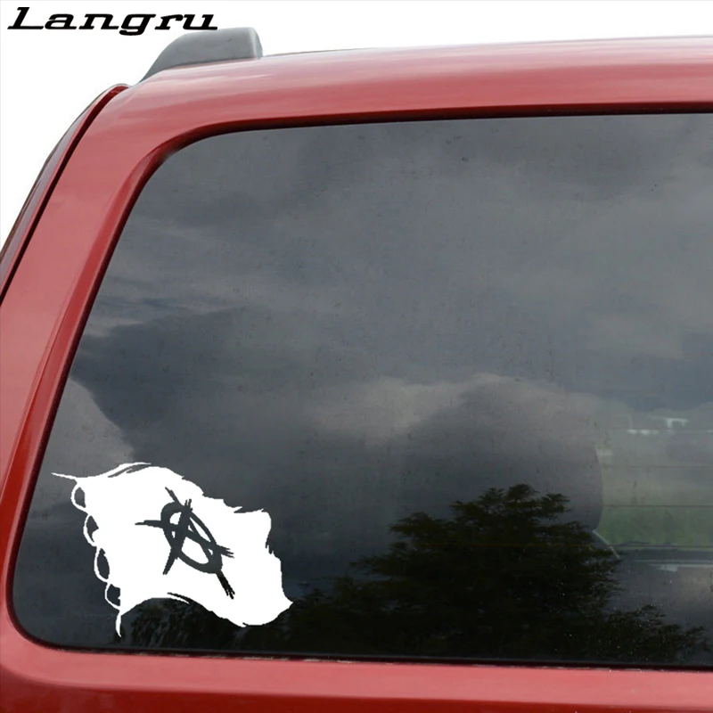 Горячая Распродажа анархий флаг Виниловая наклейка для стайлинга автомобиля