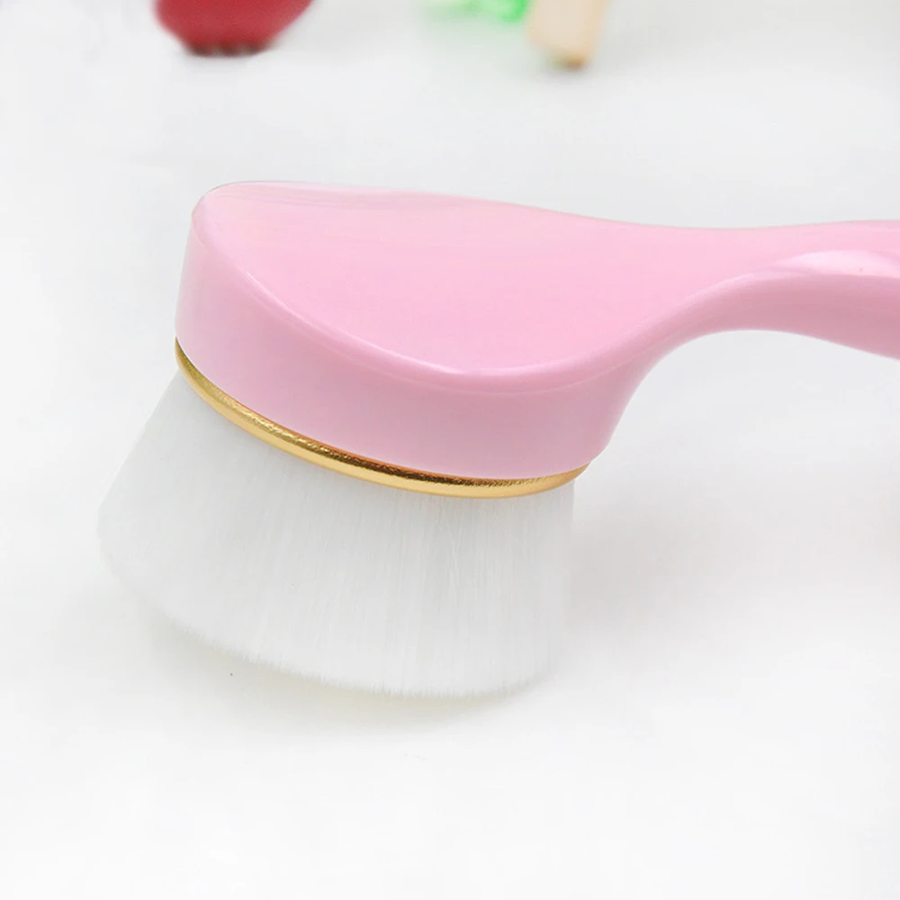 Facial Care Mild Fiber Oval Brush Makeup Cleansing Washing Brushes Beauty Long Handle Face Deep Clean | Красота и здоровье