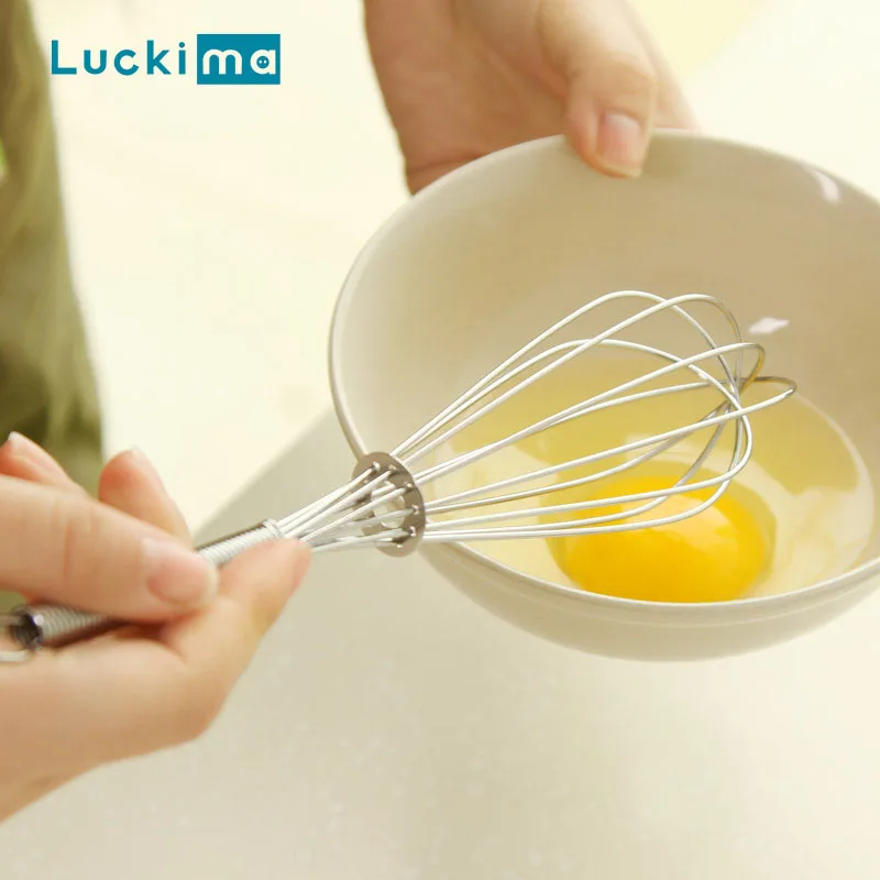 Ручка для взбивания яиц из нержавеющей стали мини миксер с венчиком взбиватель