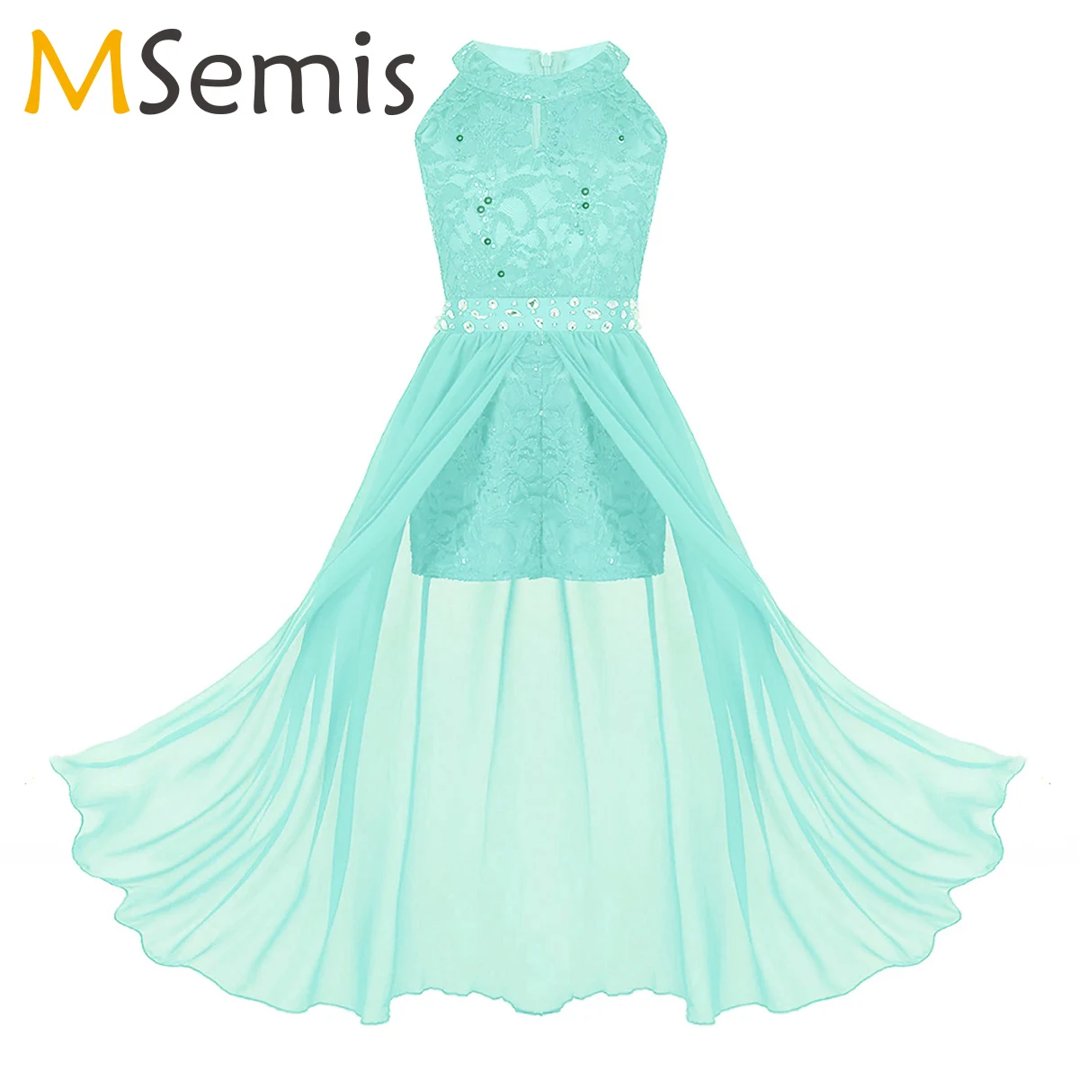 

Kids Girls Sleeveless Ballet Leotard Girls Ballet Tutu Maxi Dancewear Romper Dress Teens Lyrical Dance Costumes Kids Party Gown