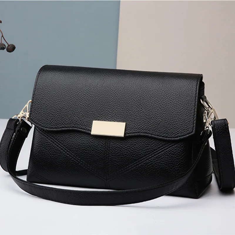 

High Quality Women Crossbody Bags 2021 New Large-capacity Shoulder Handbags Genuine Leather Messenger Bags Sac De Luxe Femme Gg