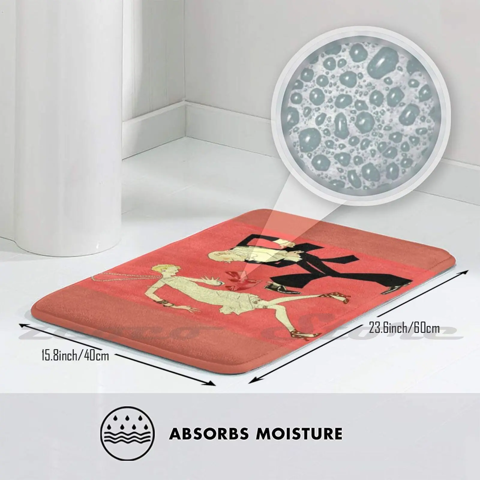 Коврик даже старый Can нескользящий коврик впитывающий воду дверной 1920 1920S джаз