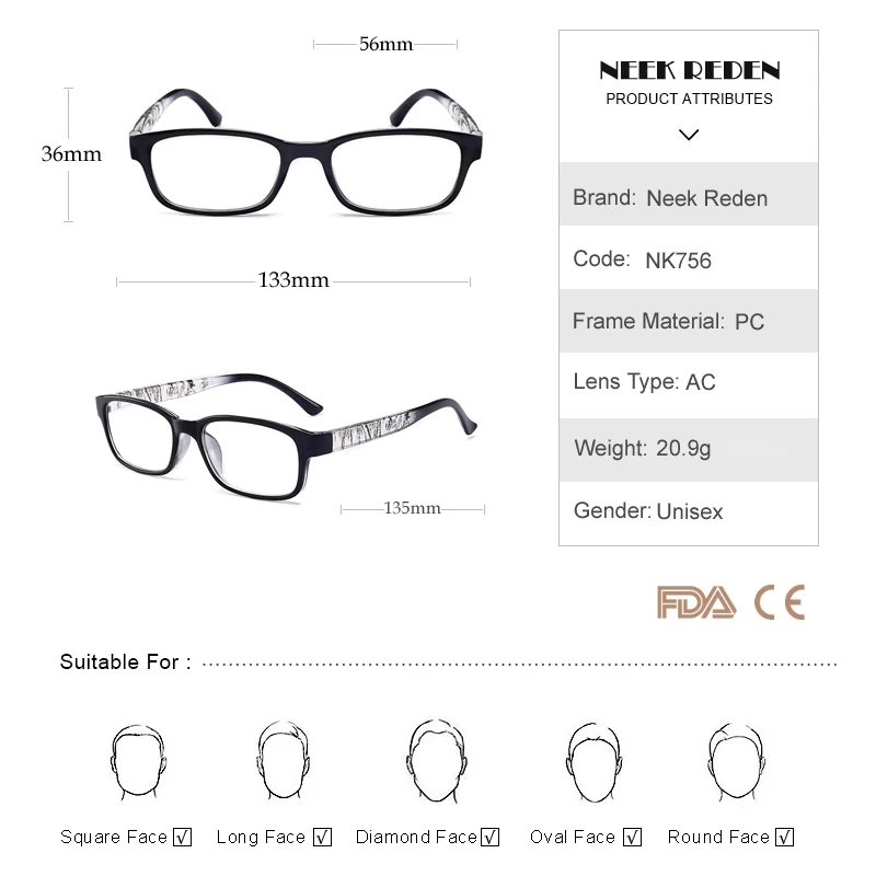 Очки для чтения Для мужчин 2019 Винтаж Овальный пресбиопические очки женщин прозрачный Смола смотровые