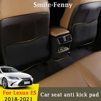 for lexus es es200 es260 es300h 2019 2020 2021 microfiber leather anti kick pad car seat back anti dirty protector cover mats