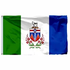 Флаг Канады, Юкон, 90x150 см, 3x5 футов, 120 г, 100D полиэстер, бесплатная доставка, флаг канадских земель, 60x90 см, 21x14 см