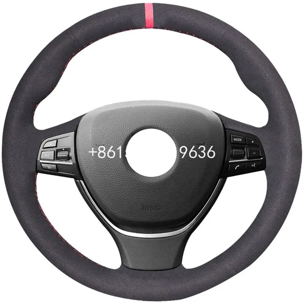 

DIY Sewing Leather Suede Steering Wheel Cover for BMW F07 F10 F11 5 6 7Series 525i 550i 528i 535i 540i F06 F12 F13 F01