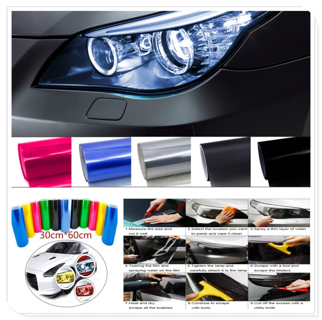 Автомобильный головной светильник Декор виниловая пленка наклейка для Ford C-MAX Flex