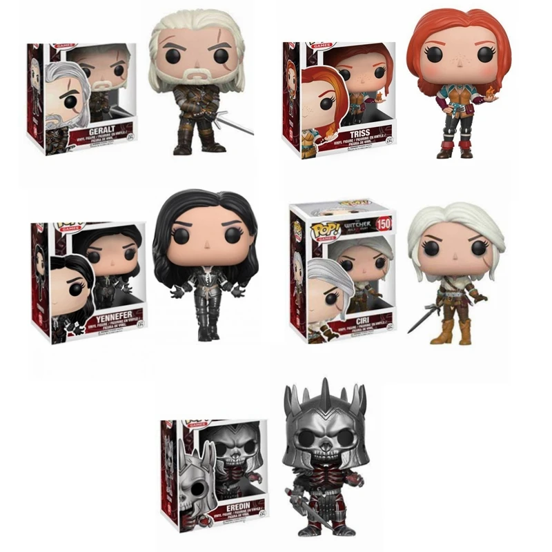 Экшн-фигурки Funko The Witchers Цири 150 # &amp Геральт 149 EREDIN 151 йеннифер 152 коллекционные