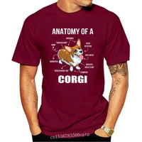 2020 fashion hot sale comfortable anatomy of a corgi funny dog standard women t shirt tee shirt