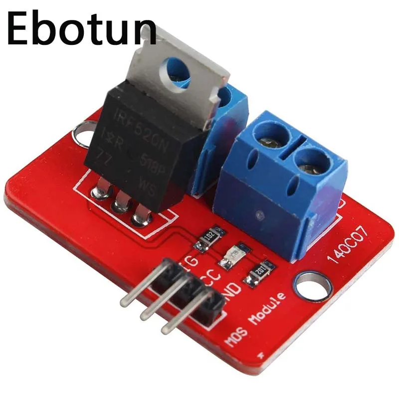 Модуль платы прерывания драйвера IRF520 MOSFET IRF520N MOS Переключатель FET PWM Arduino Pi |