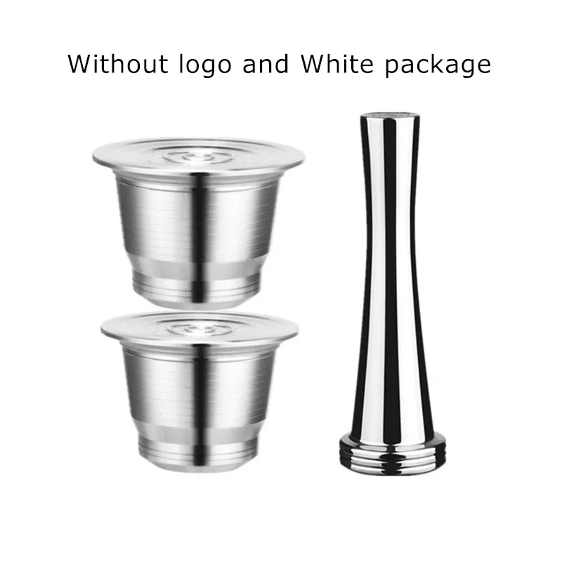 No logo white box ICafilas фильтры для кофе капсулы для Nespresso многоразового использования из нержавеющей стали кофейные кронштейны чашка Pod Capsula для де кафе эспрессо - Цвет: No logo white box