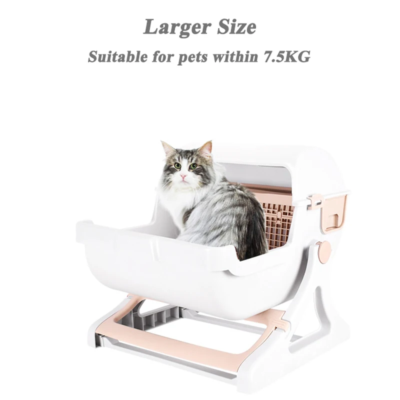 Полуавтоматический кошачий Туалет для домашних животных лоток кошачьего