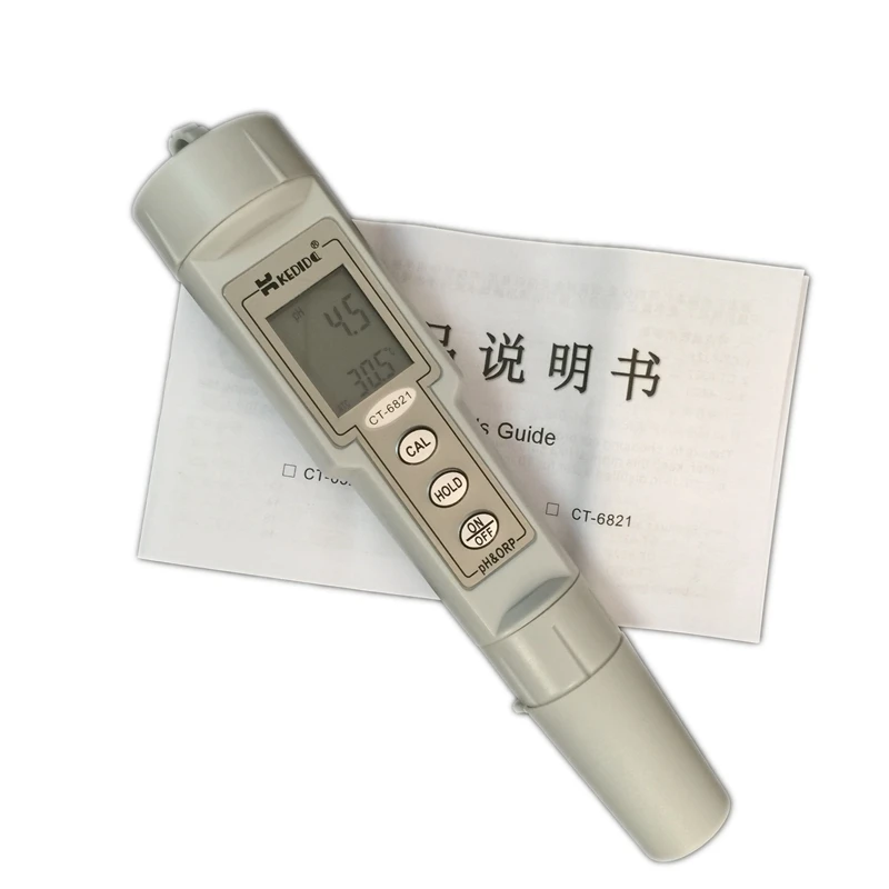 Портативный цифровой измеритель PH ORP с ЖК дисплеем Водонепроницаемый Тестер 0 14 pH