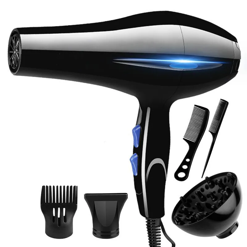 

220V Blow Dryer Household High-power 2000W Hair Dryer Electric Hair Dryer Household Salon Hairdressing Blow Canister EU GH33