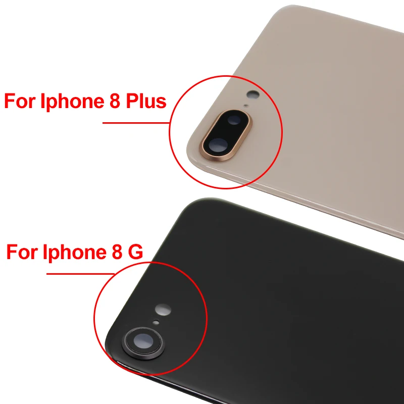 Для iPhone 8 iPhone 8 Plus задняя крышка батарейного отсека задняя Стеклянная Крышка корпуса чехол для ремонта запасная часть чехол для iPhone 8 Plus