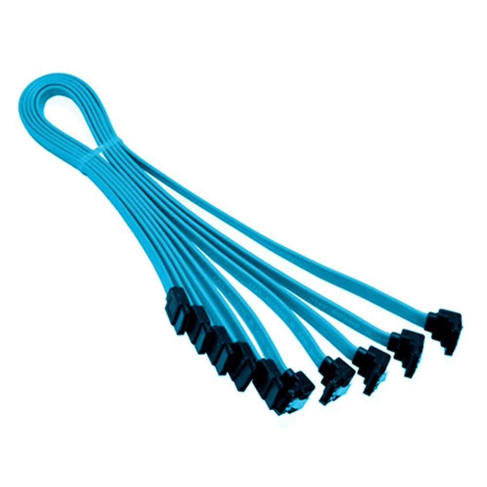 

5pcs 18" SATA 3.0 Cable SATA3 III 6GB/s Right Angle 90 Degree for HDD Hard Drive SATA III to Right Device Cables 2020 New
