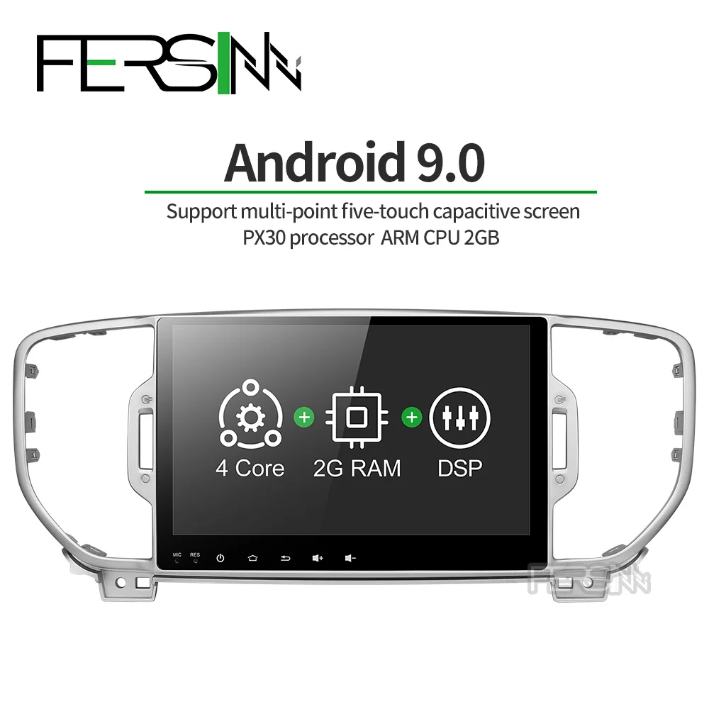 Fersinny CKX59060 ips android 9 0 PX30 автомобильный dvd плеер для KIA sportage 2016 2017 KX5 gps навигация 1 din
