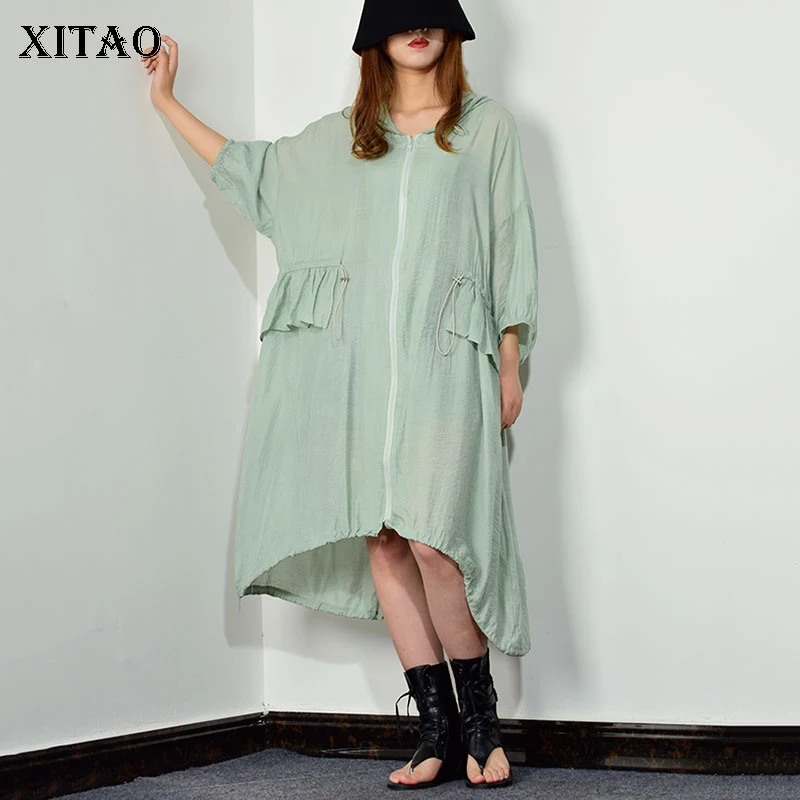 Женская блузка в складку с капюшоном XJ1513|Блузки| |