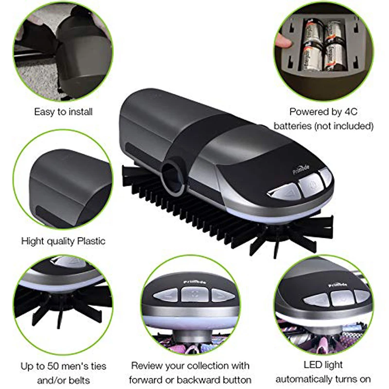 Электрическая вращающаяся стойка для галстука с светодиодный светильник