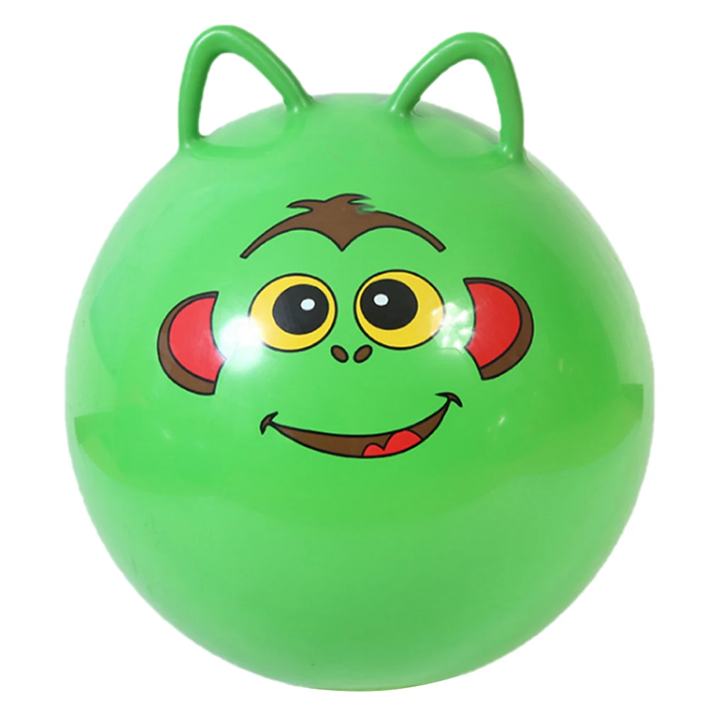 Надувной мяч для упражнений 1 шт. с мультяшными ушками ручка прыжков ПВХ коврик