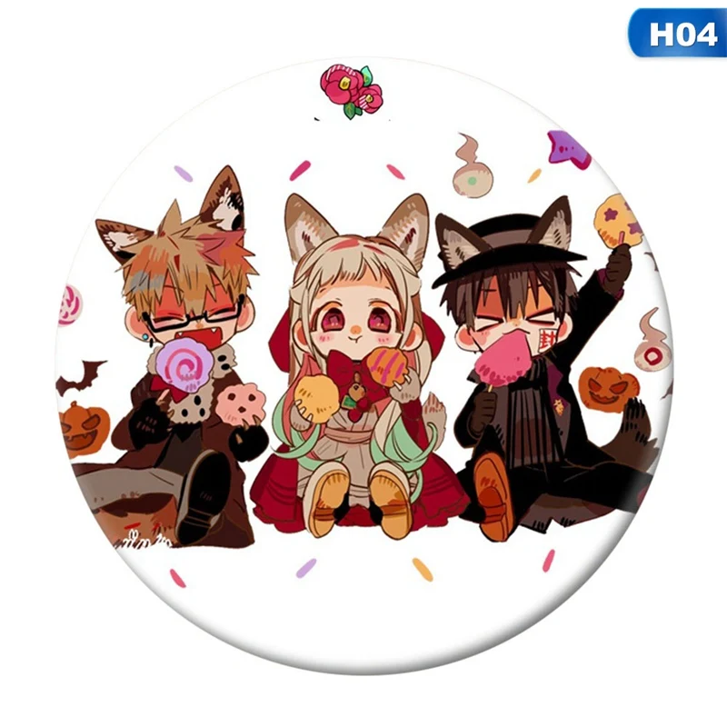 

Toilet-Bound Hanako-kun Brooch Japan Anime badge Jibaku Shounen Hanako-kun Nene Yashiro Teru Minamoto Hanako Cosplay badge
