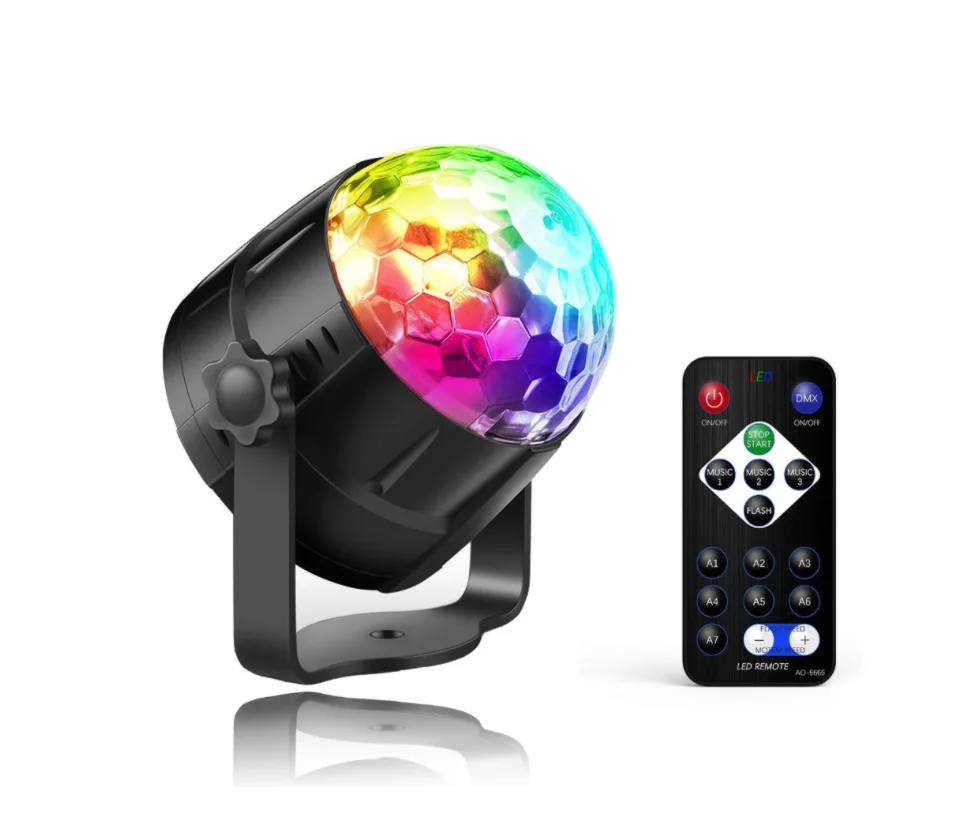 RGB диско шар светильник для диджея свет светодиодный прожектор