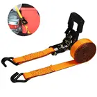 Буксировочный трос для автомобиля, мотоцикла, металлическая пряжка, мощный Трещоточный ремень, вещевая сумка, прорезиненный натяжитель, затяжка, крепление для грузовика, буксировочный трос