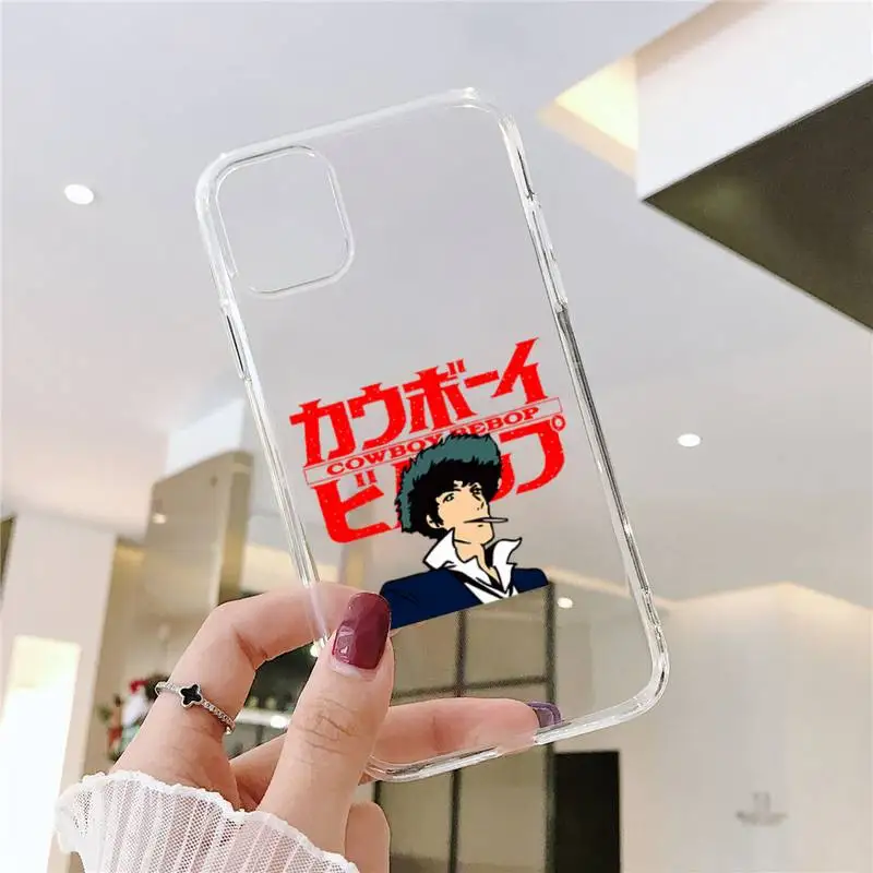 

cowboy bebop Manga Japan Phone Case Transparent soft For iphone 5 5s 5c se 6 6s 7 8 11 12 plus mini x xs xr pro max