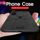 Чехол для Huawei P30 Lite P40 P Smart Plus Z Y6 Y5 Y7 2019 Honor 10i 20 20s 20 9A 9C 9S 8A 8X Y5P Y6P Y7P, Мягкий тканевый чехол с оленем