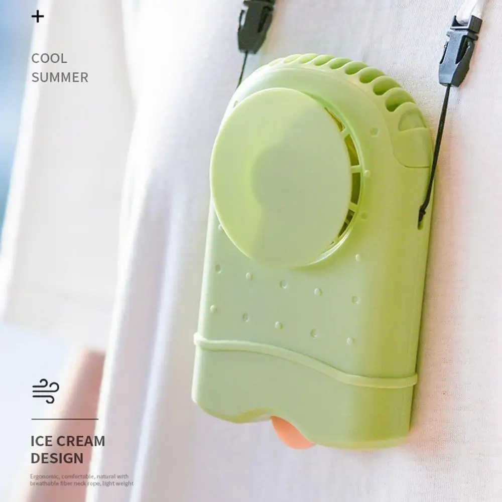 Портативный мини вентилятор с подвесной шеей ультратихий Ультратонкий USB для